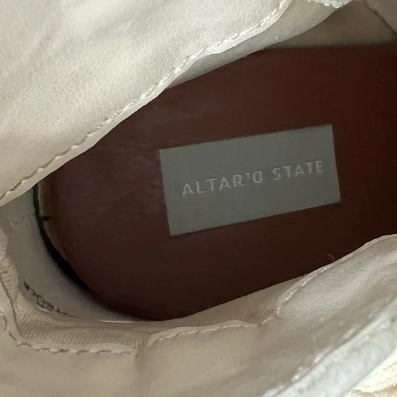 Altar'd State Fringe Suede Booties Women Size 9M - Picture 7 of 10